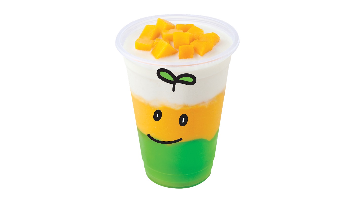 Order D5. Mango & Coconut Juice with Aloe Jelly 芒椰蘆薈爽 food online from Hui Lau Shan store, Arcadia on bringmethat.com
