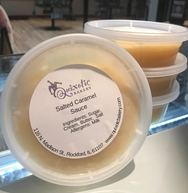 Order Salted Caramel Sauce food online from Quixotic Bakery store, Rockford on bringmethat.com
