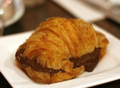 Order Nutella and Custard Croissant food online from Janik's Cafe store, Chicago on bringmethat.com