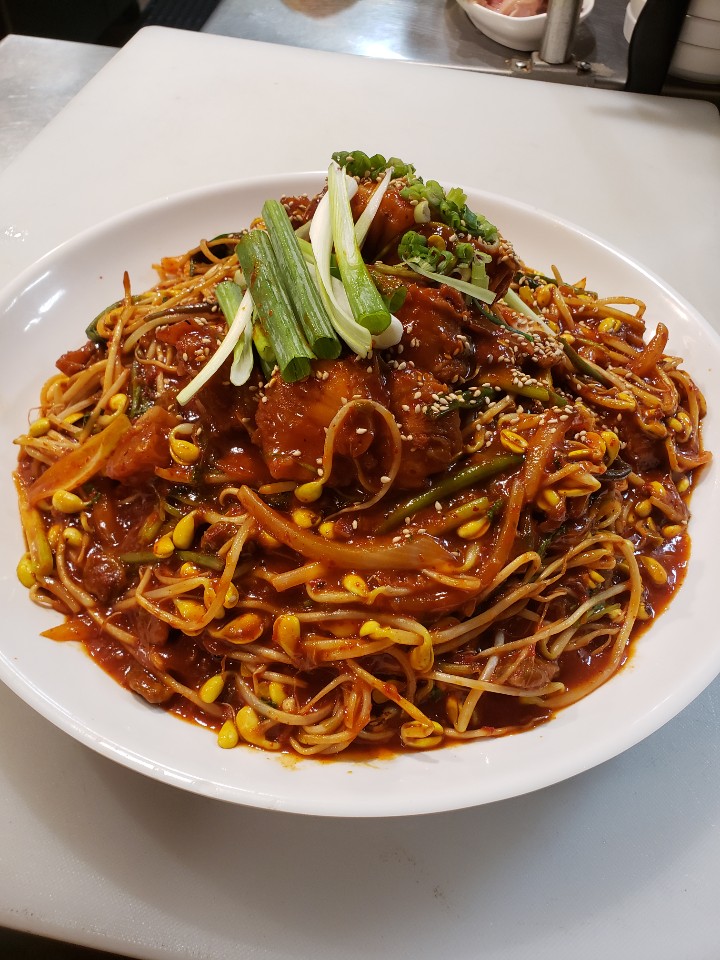 Order 42. Spicy Steamed Mokfish food online from Daom Korean Restaurant store, Buena Park on bringmethat.com
