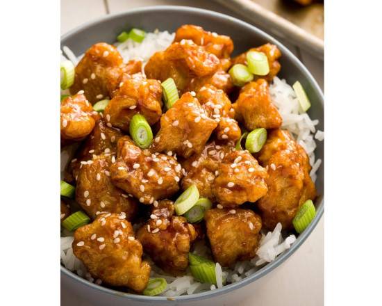 Order Sesame Chicken Rice food online from Olive Mediterranean store, Claymont on bringmethat.com