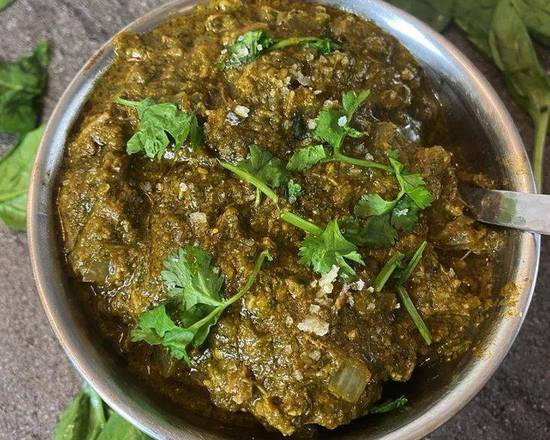 Order Saag Curry food online from Baisakhi Dhaba store, Topeka on bringmethat.com