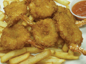 Order Fried Shrimp Platter Served with Cocktail Sauce food online from Tharsy Grill store, Baltimore on bringmethat.com
