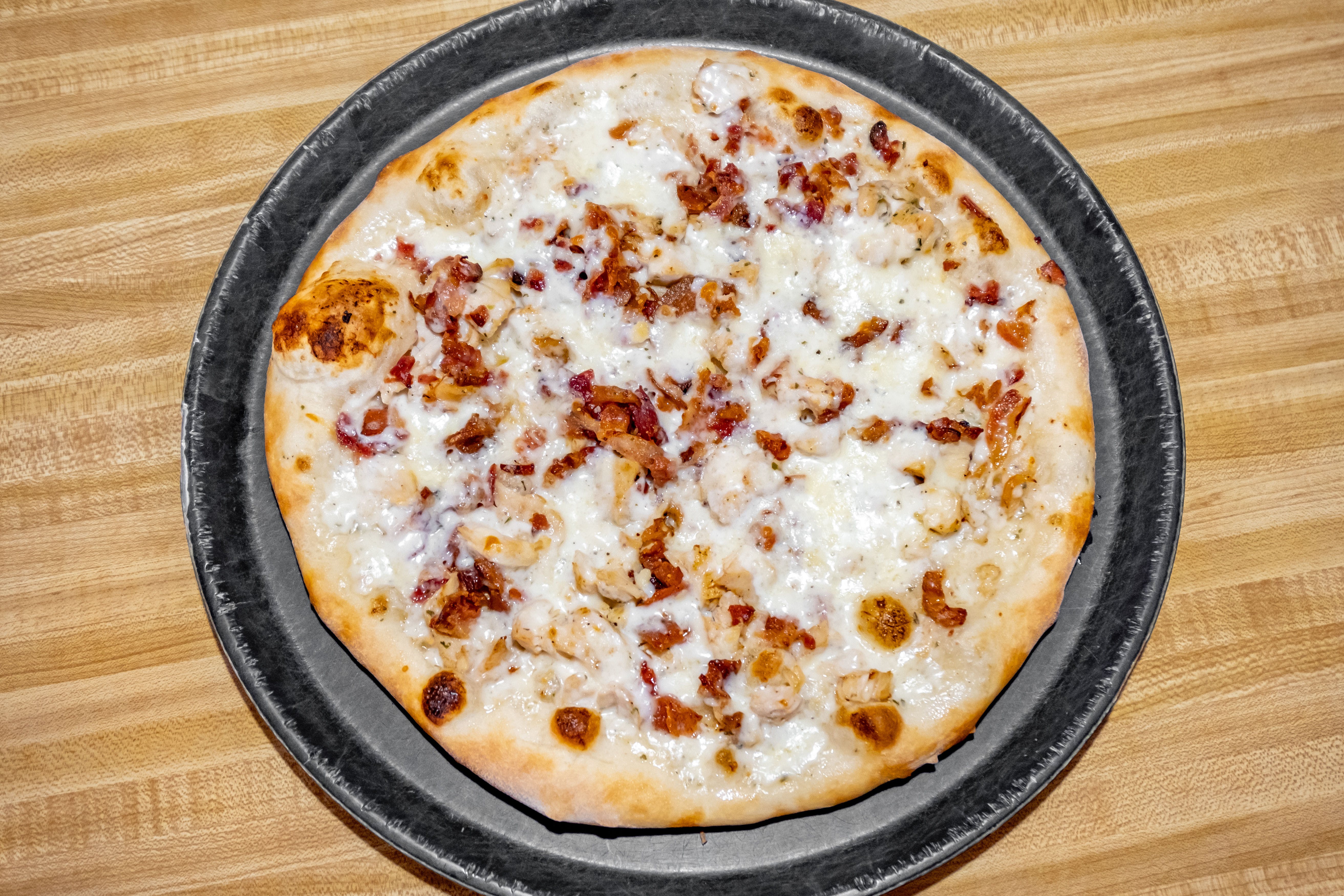 Order Chicken, Bacon & Ranch Pizza - Small 12" food online from Brother's Pizza store, Shippensburg on bringmethat.com