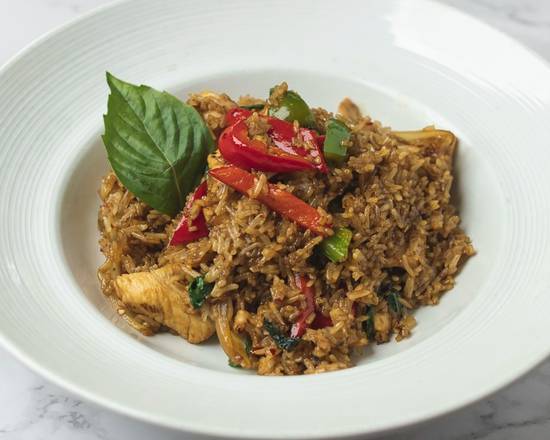 Order Thai Basil Spicy Fried Rice food online from Thai Curry store, Arlington on bringmethat.com