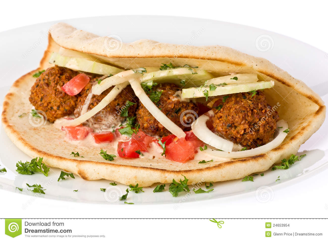 Order Falafel Panini Lunch food online from Lakeside Cafe store, Sandy Springs on bringmethat.com