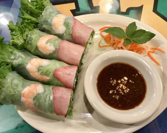 Order B1. Shrimp & BBQ Pork Salad Rolls food online from Papaya Vietnamese Cuisine store, Bellevue on bringmethat.com