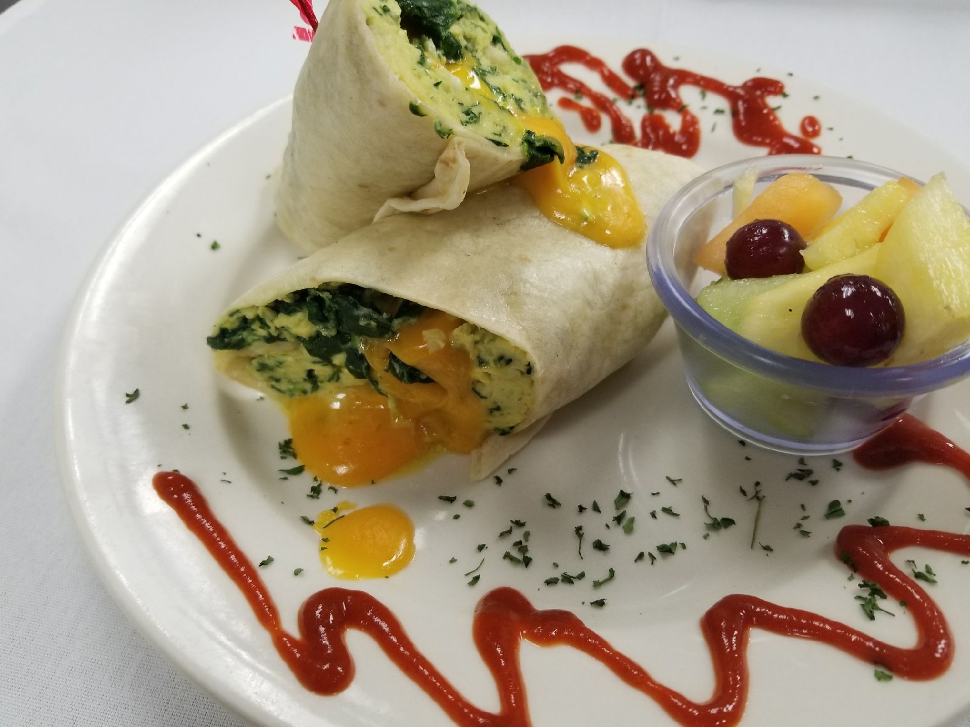 Order Spinach Egg Cheddar Wrap food online from Kelley Deli store, Westerly on bringmethat.com