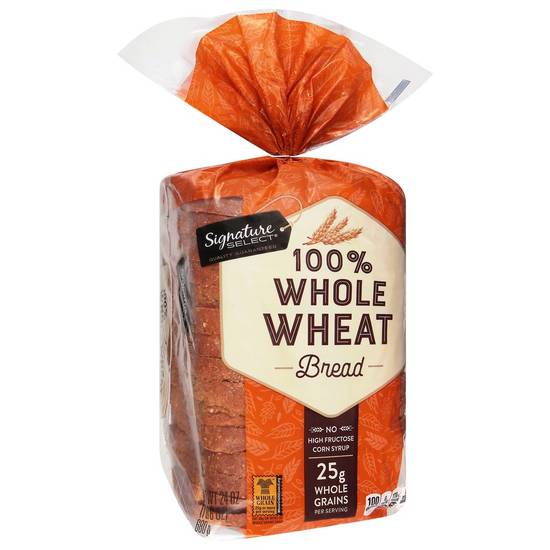 Order Signature Select · Whole Wheat Bread (24 oz) food online from United Supermarkets store, Plainview on bringmethat.com