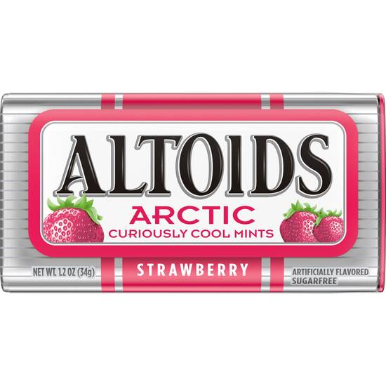 Order Altoids Arctic Strawberry Mint Candies food online from Exxon Food Mart store, Port Huron on bringmethat.com
