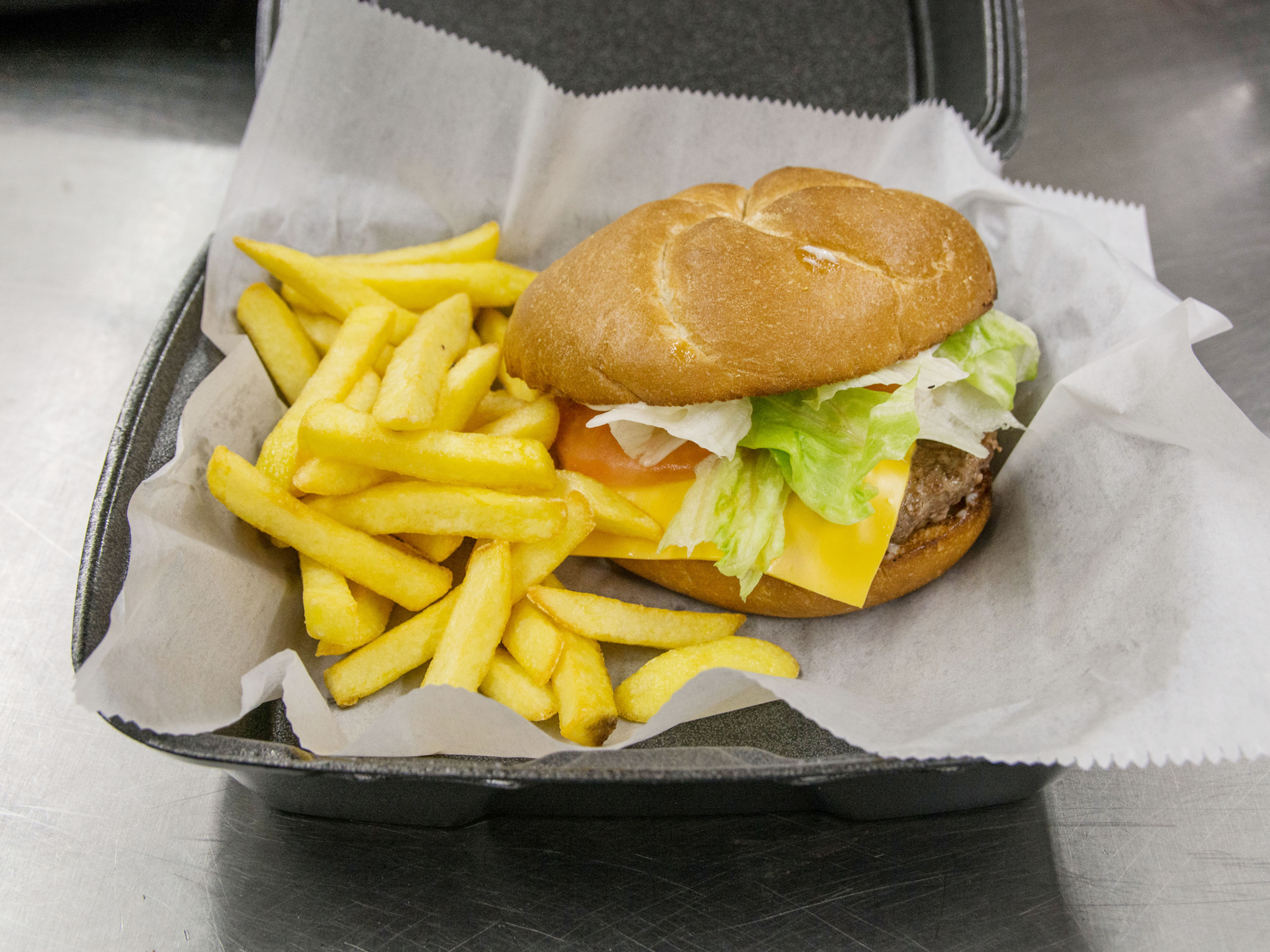 Order Cheeseburger food online from Caton Pizza & Subs store, Baltimore on bringmethat.com