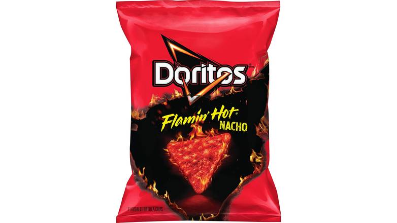 Order Doritos Flamin' Hot Nacho Tortilla Chips food online from Aldan Sunoco store, Aldan on bringmethat.com