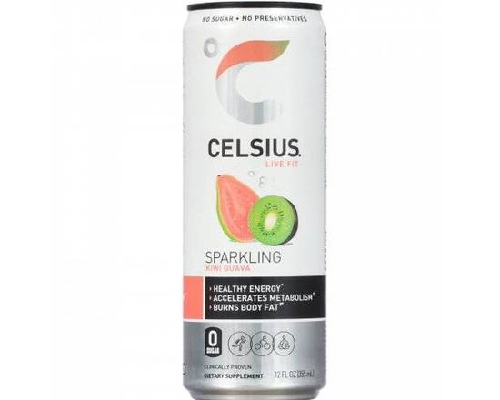 Order CELSIUS Essential Energy Drink 12 Fl Oz, Sparkling Kiwi Guava  food online from Starway Liquor store, Bell Gardens on bringmethat.com