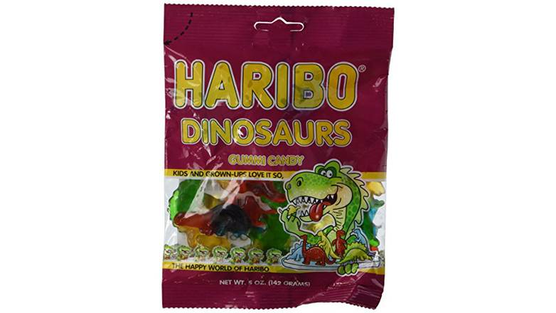 Order Haribo Dinosaurs Gummy Candy food online from Route 7 Food Mart store, Norwalk on bringmethat.com