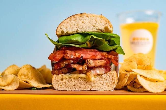 Order Baileys' BLT Sub food online from Bailey & Buns store, Houston on bringmethat.com
