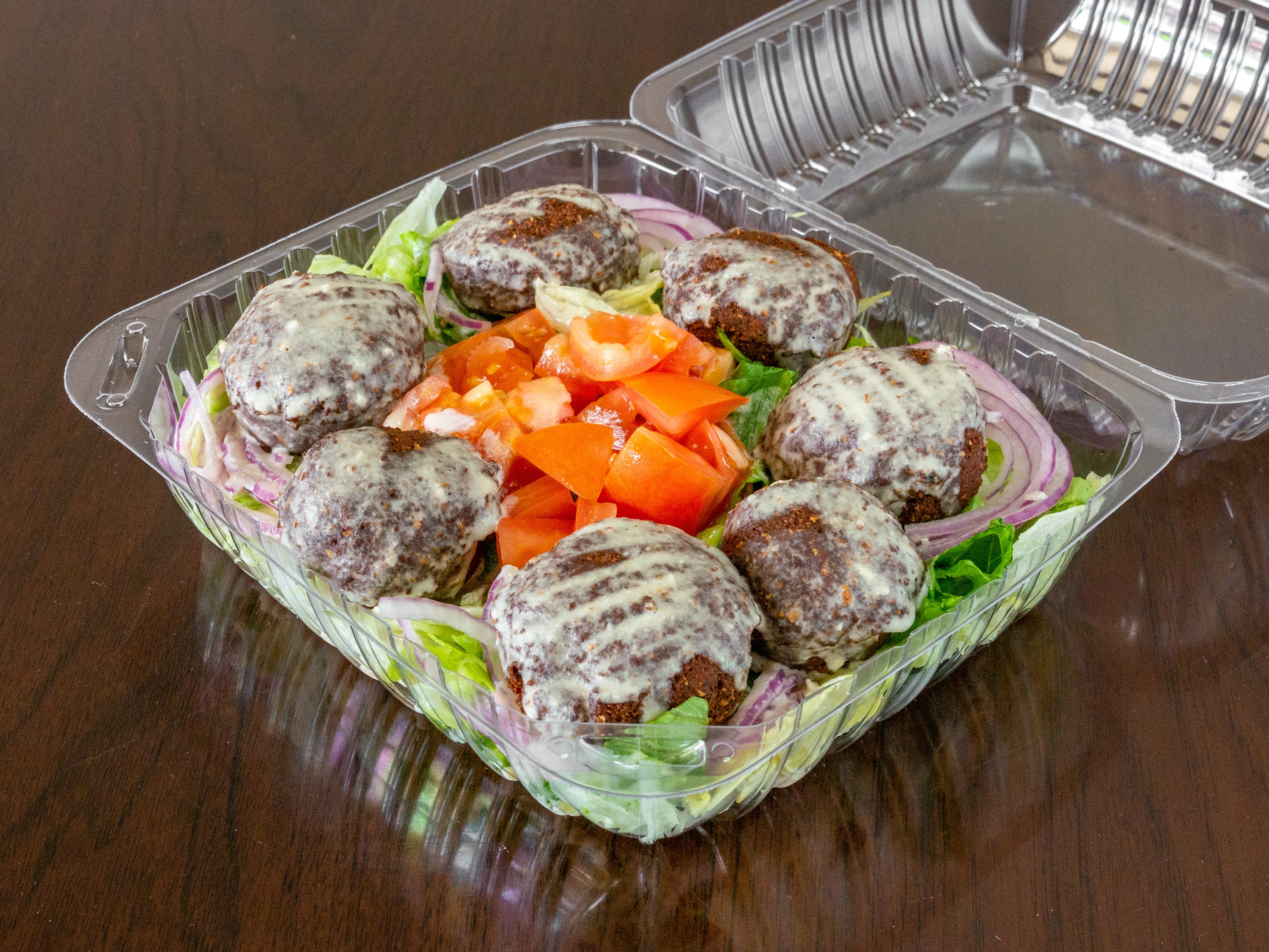 Order Falafel Salad food online from Robbie Sandwiches store, Capitola on bringmethat.com