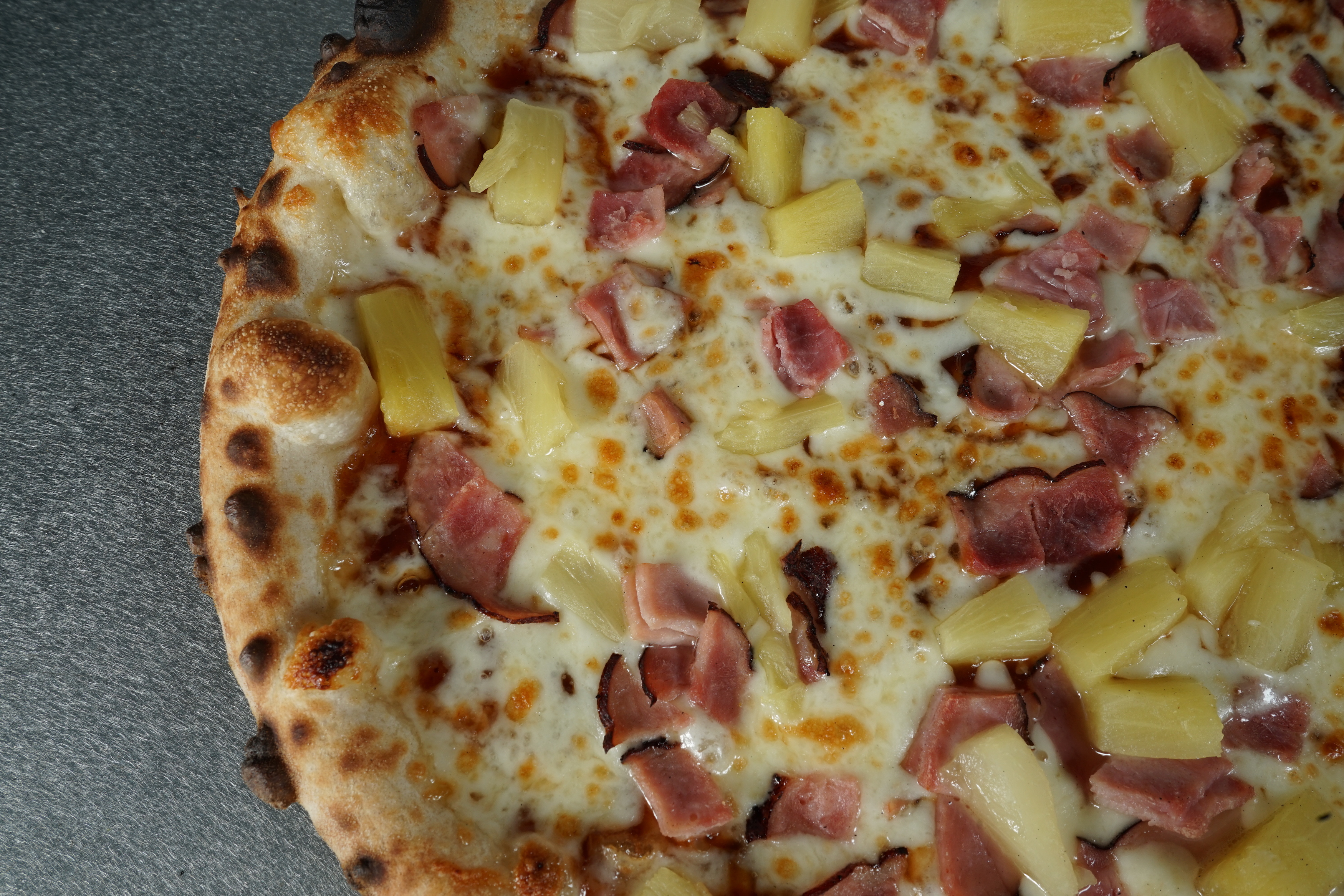 Order 14" The Hawaiian BBQ Pizza food online from aPizzaCo store, St. Charles on bringmethat.com