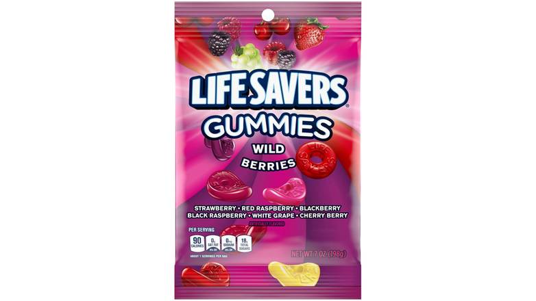 Order Life Savers Wild Berry Gumies Candy food online from Trumbull Mobil store, Trumbull on bringmethat.com