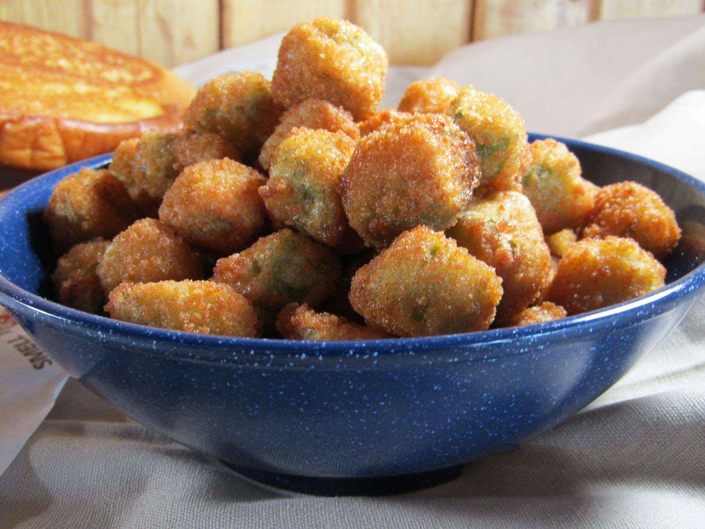 Order Fried Okra food online from Bandanas Bar-B-Q store, Fairview Heights on bringmethat.com