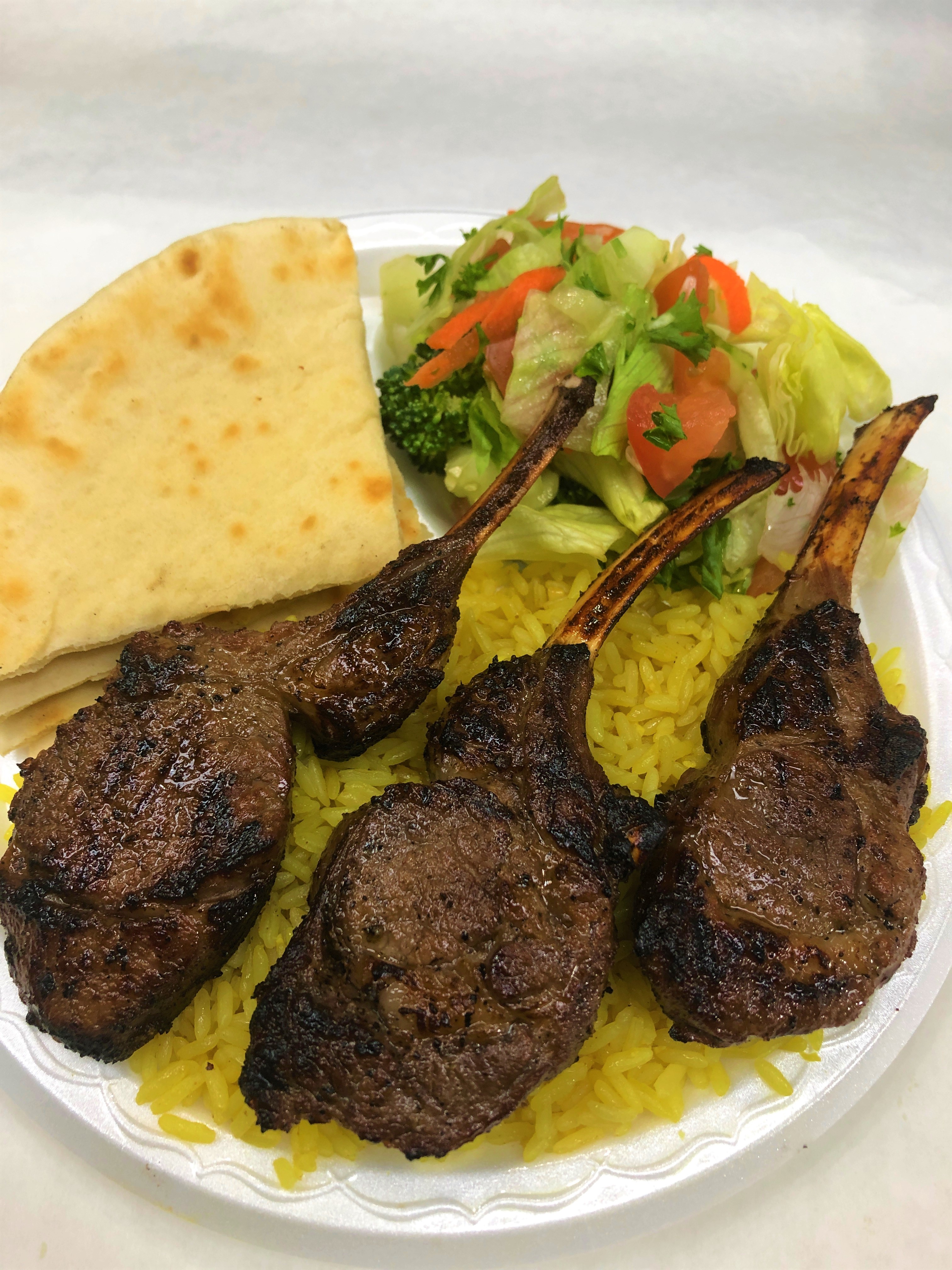 Order Lamb Chops Plate food online from Koftaky Grill store, Hermitage on bringmethat.com