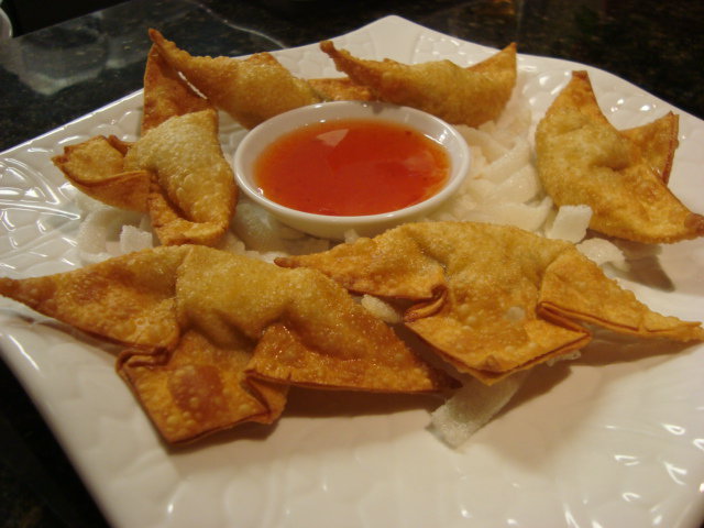 Order 5. Crab Cream Cheese Wontons food online from The Lemongrass Cafe store, Tumwater on bringmethat.com