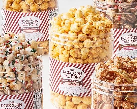 Order Popcorn Gourmet collection five different varieties food online from 800 Rose Big Florist Gifts & Desserts store, Newport Beach on bringmethat.com