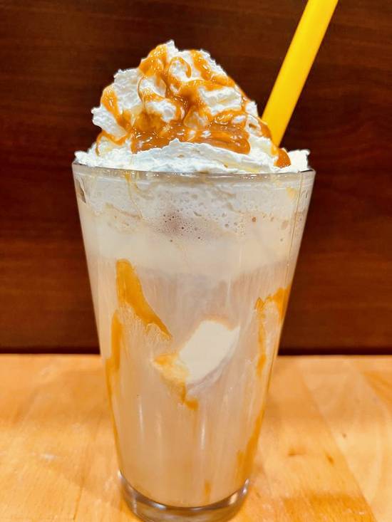 Order Caramel Ice Cream Latte food online from Sunflower Cafe store, Lawrence on bringmethat.com