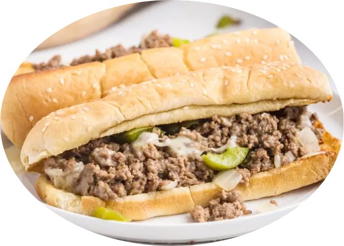 Order Philly Cheese Steak Sandwich food online from I pizza ny store, New York on bringmethat.com