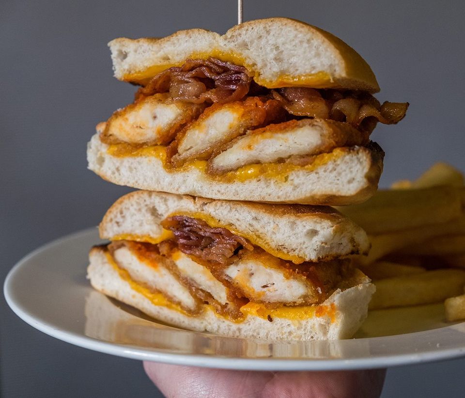 Order Buffalo Chicken Chicken Sandwich food online from Tick tock diner ny store, New York on bringmethat.com