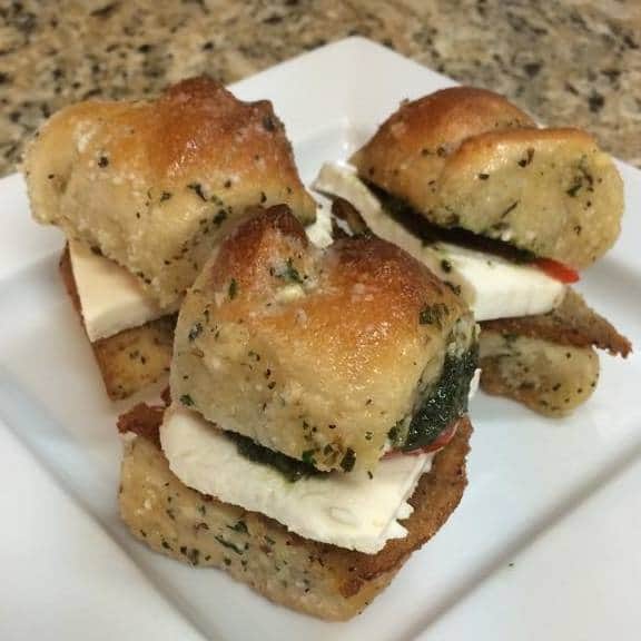 Order Caprese Sliders food online from Our Place Pizza & Catering store, Edison on bringmethat.com