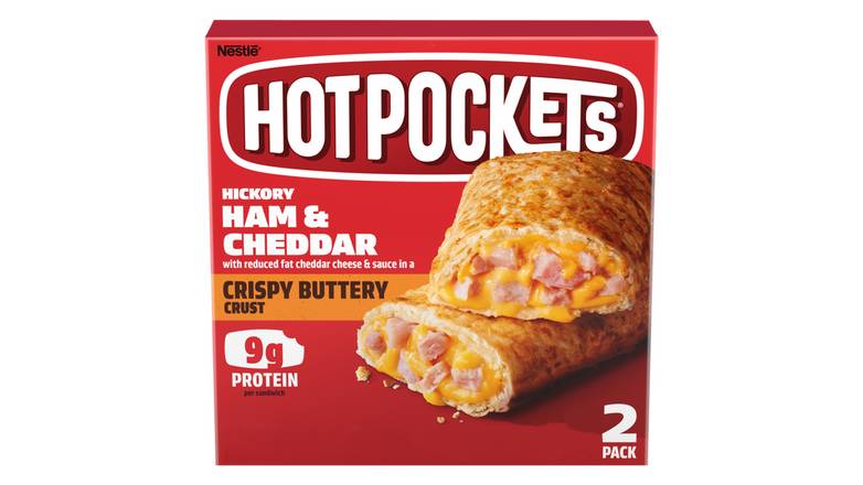 Order Hot Pockets Ham & Cheddar 2 Ct food online from Red Roof Market store, Lafollette on bringmethat.com