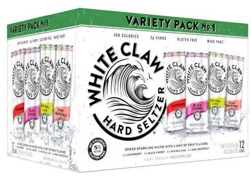 Order White Claw Variety Pack #1, 12pk-12oz can hard seltzer (5.0% ABV) food online from Tejas Liquor store, Austin on bringmethat.com