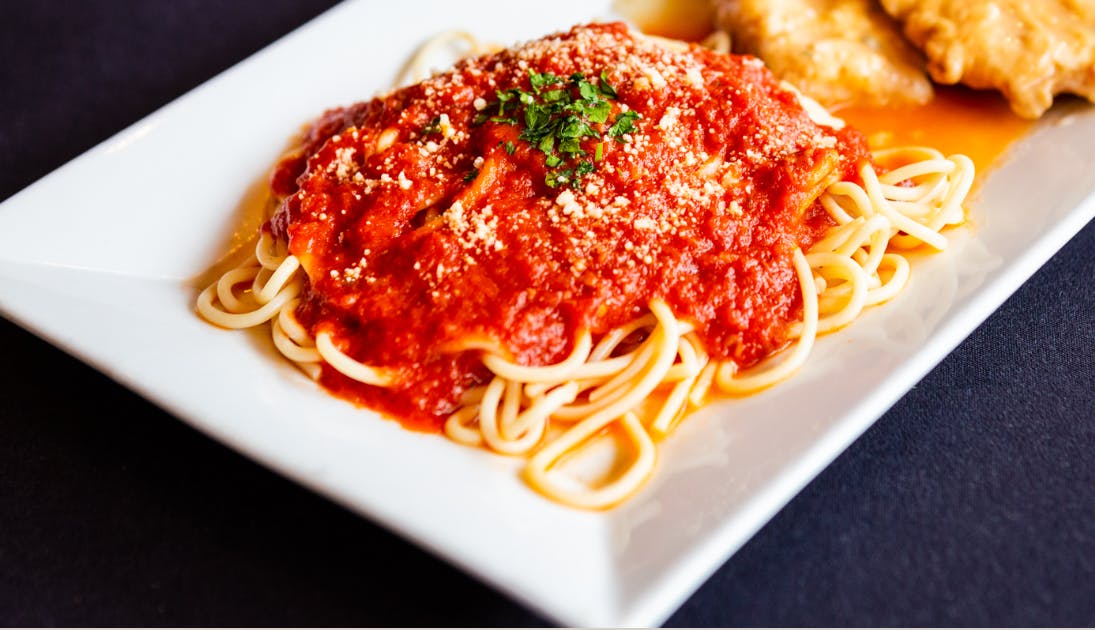 Order Spaghetti with Tomato Sauce - Small food online from Mona Lisa Pizzeria Ristorante store, Bayonne on bringmethat.com