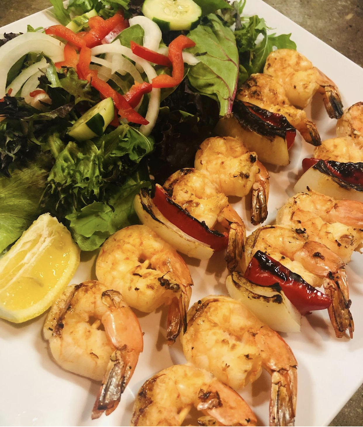Order Grilled Shrimp Kabob food online from Eurogrill store, Caldwell on bringmethat.com