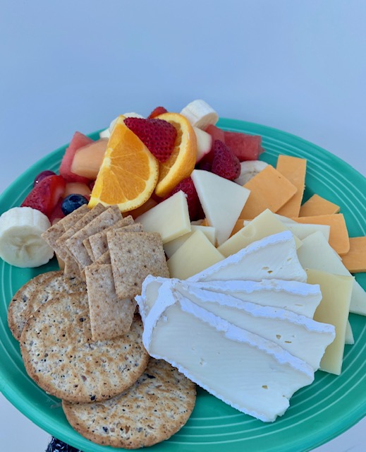Order Fruit and Cheese Platter food online from The Beanery store, Point Pleasant Beach on bringmethat.com