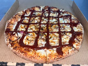 Order BBQ Pizza food online from Big O Pizza store, Anaheim on bringmethat.com