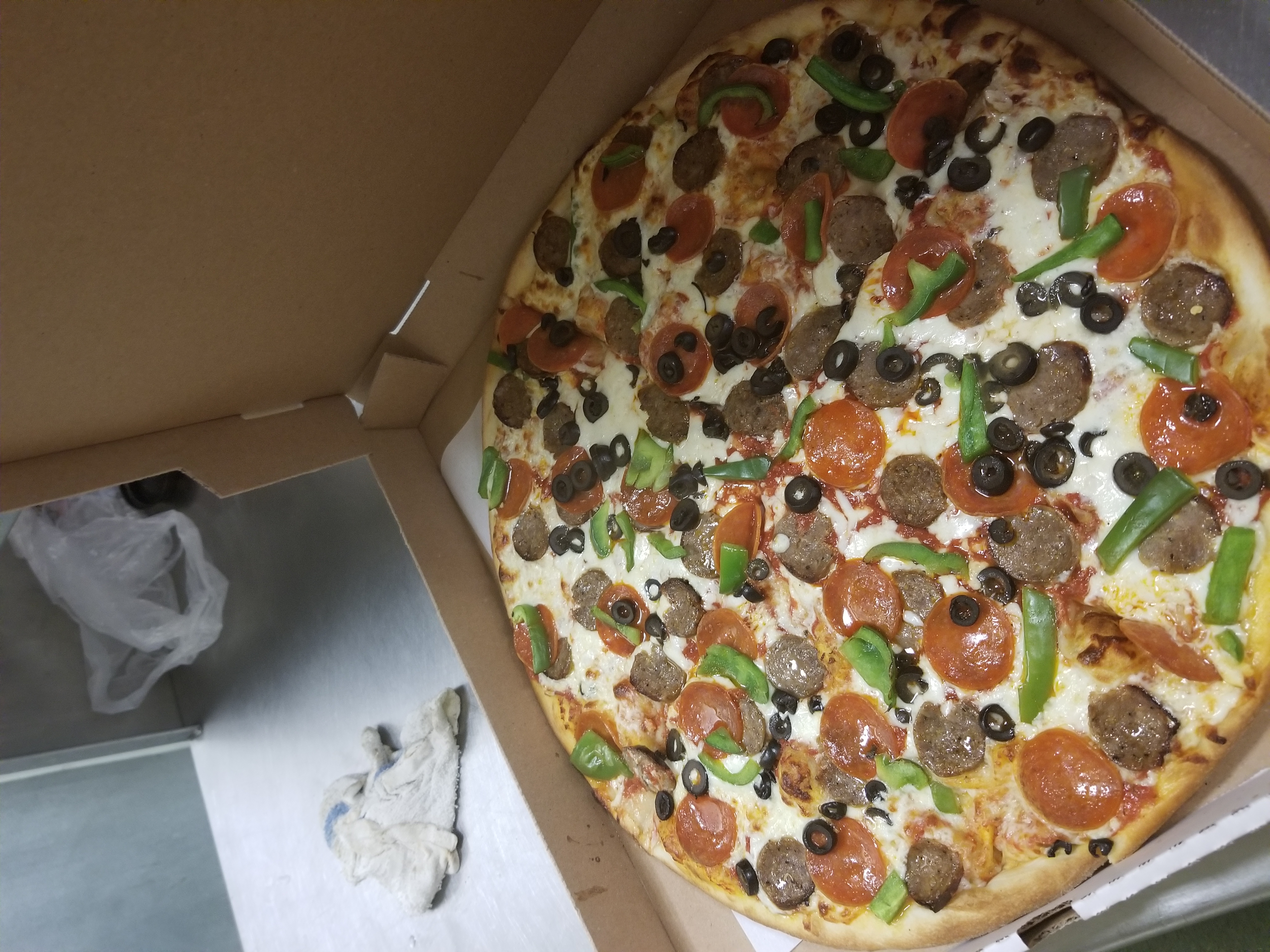 Order C. Greek Pep's Pizza food online from Pepes Pizza store, North Richland Hills on bringmethat.com