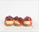 Order 1 Dozen Strawberry Cheesecake Minis  food online from Masterpiece Desserts store, Houston on bringmethat.com