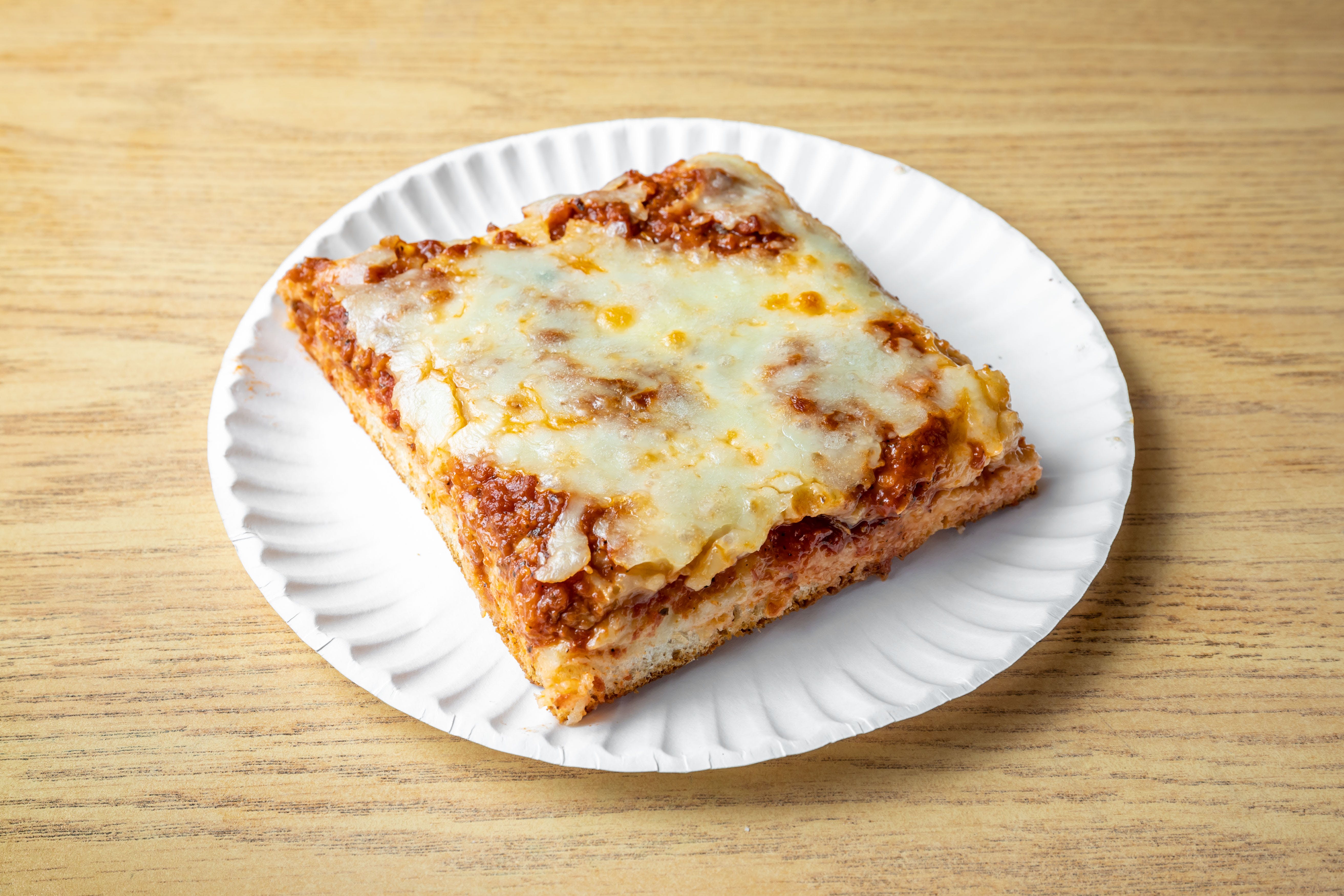 Order Sicilian Cheese Pizza - Square 16'' x 16'' (8 Slices) food online from Big John's Pizza store, Queens Village on bringmethat.com
