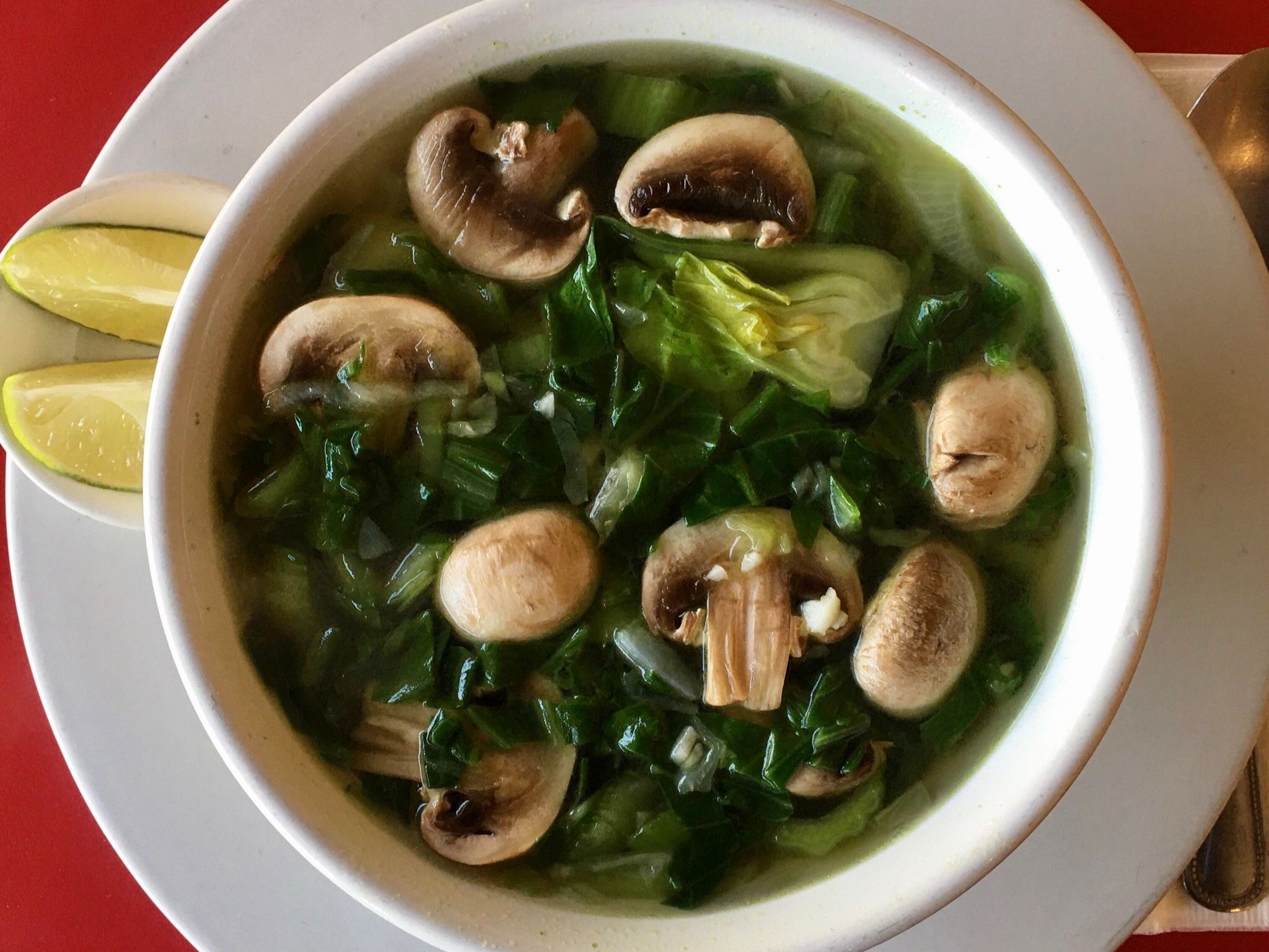 Order Bok Choy Soup [choose size] food online from Un Solo Sol Kitchen store, Los Angeles on bringmethat.com