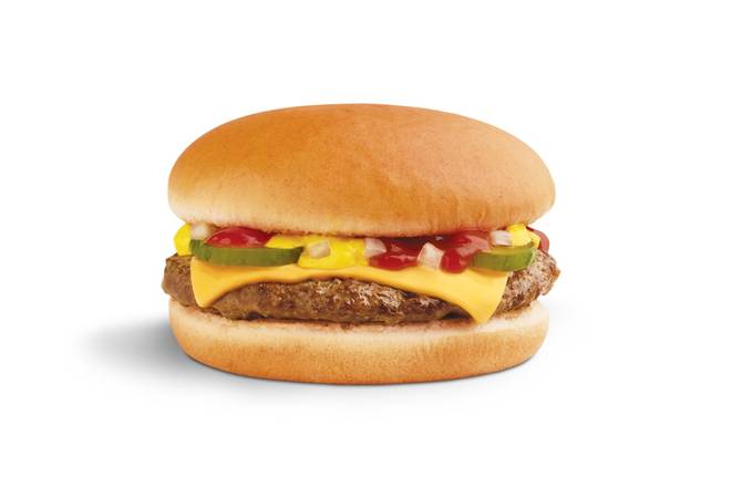 Order Cheeseburger food online from Wienerschnitzel store, Redlands on bringmethat.com