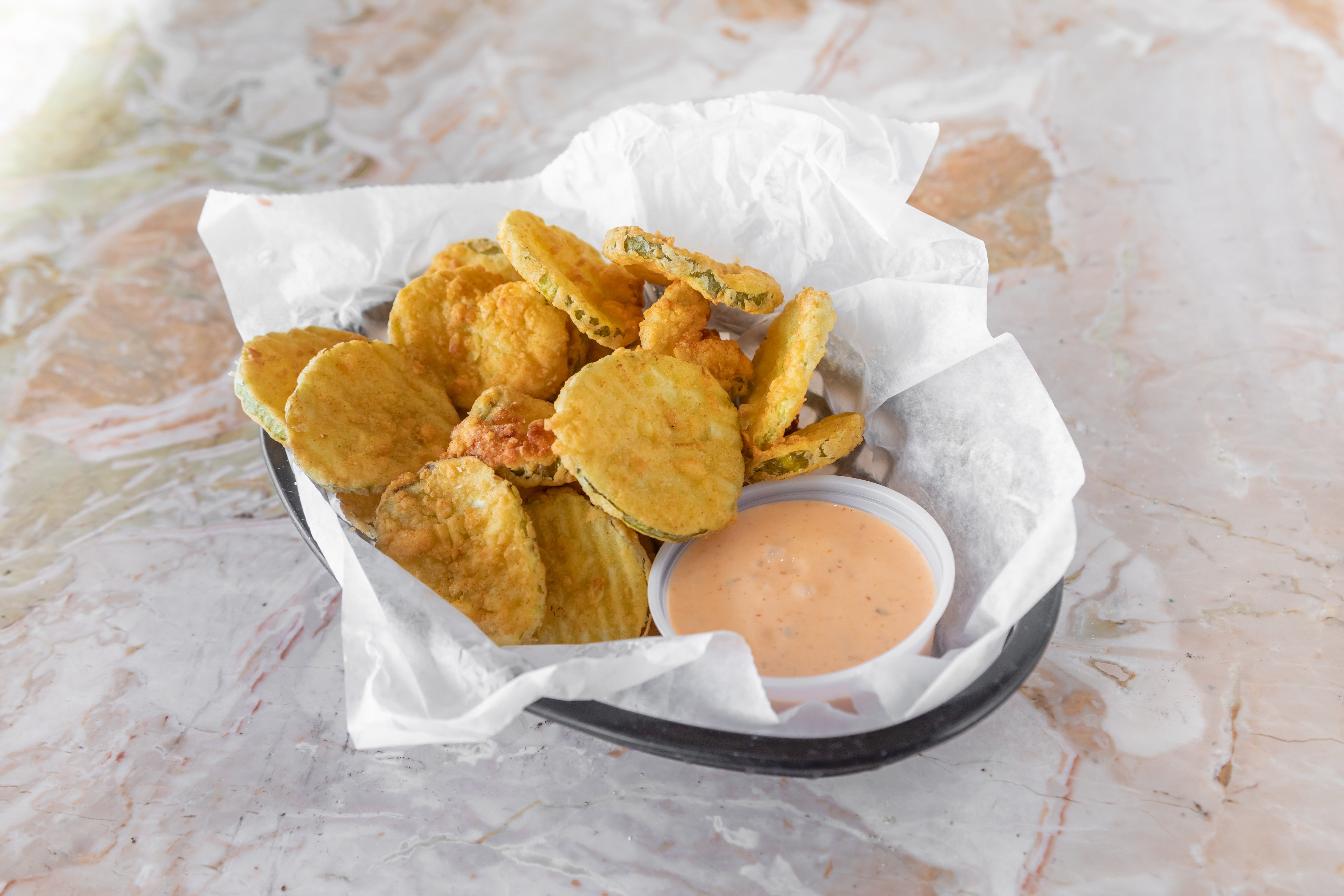Order Fried Pickles - Appetizer food online from Lisa Luna Pizza store, Simsbury on bringmethat.com