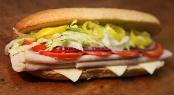 Order 12" Turkey Sub food online from Bravo pizza and subs store, Los Angeles on bringmethat.com