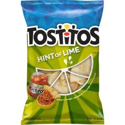 Order Tostitos Hint of Lime Tortilla Chips (11 oz) food online from Light Speed Market store, Marietta on bringmethat.com