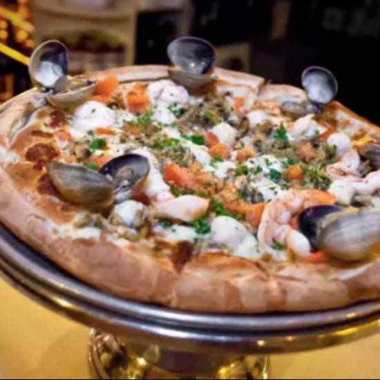 Order Seafood Pizza food online from Tommaso store, San Francisco on bringmethat.com