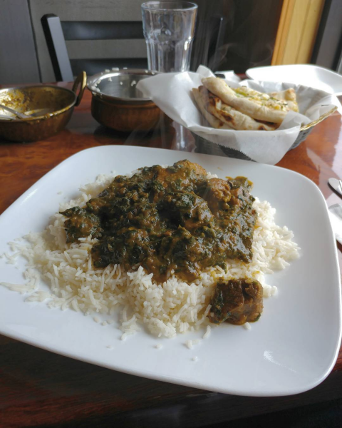 Order Lamb Saagwala food online from Kanan indian restaurant store, Brooklyn on bringmethat.com