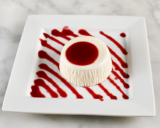 Order Panna Cotta and Raspberry food online from Il Casaro Pizzeria store, San Francisco on bringmethat.com