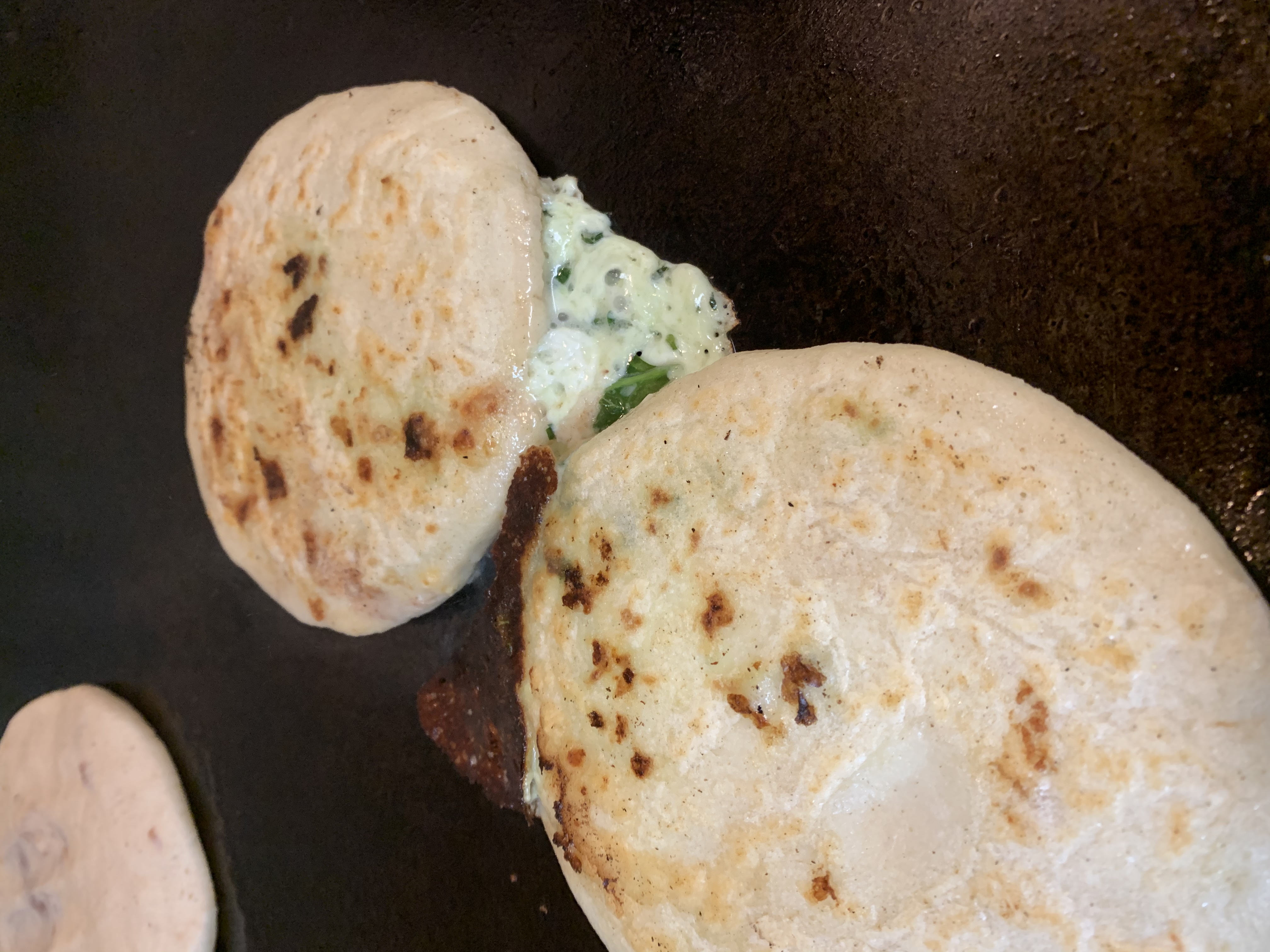 Order G5. Cheese and Spinach Pupusa food online from Guana Cafe store, Irving on bringmethat.com