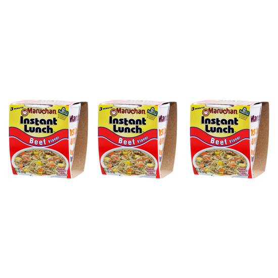 Order Maruchan Instant Lunch Beef Flavored Ramen Noodle Soup Bundle food online from Everyday Needs by Gopuff store, Chino on bringmethat.com