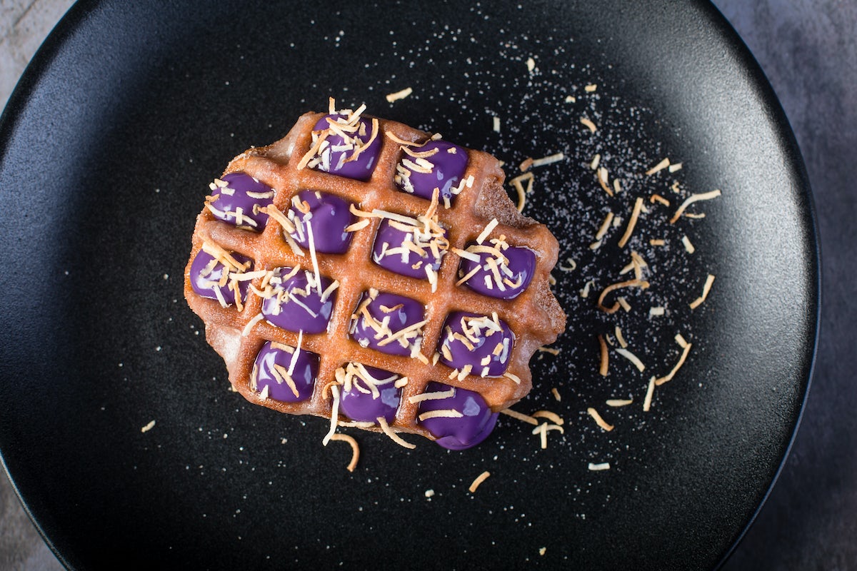 Order Ube Wan Coconutti Chuffle food online from Spitfire Tacos store, San Diego on bringmethat.com